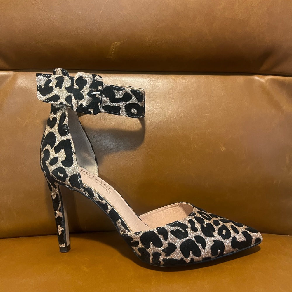 Cheetah Glitter Pumps | MICHAEL SHANNON